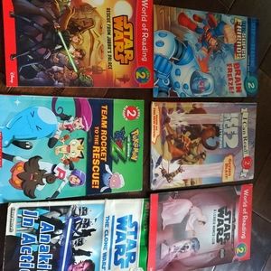 Books level 2 readers star wars, Pokémons  superfriends and ice age